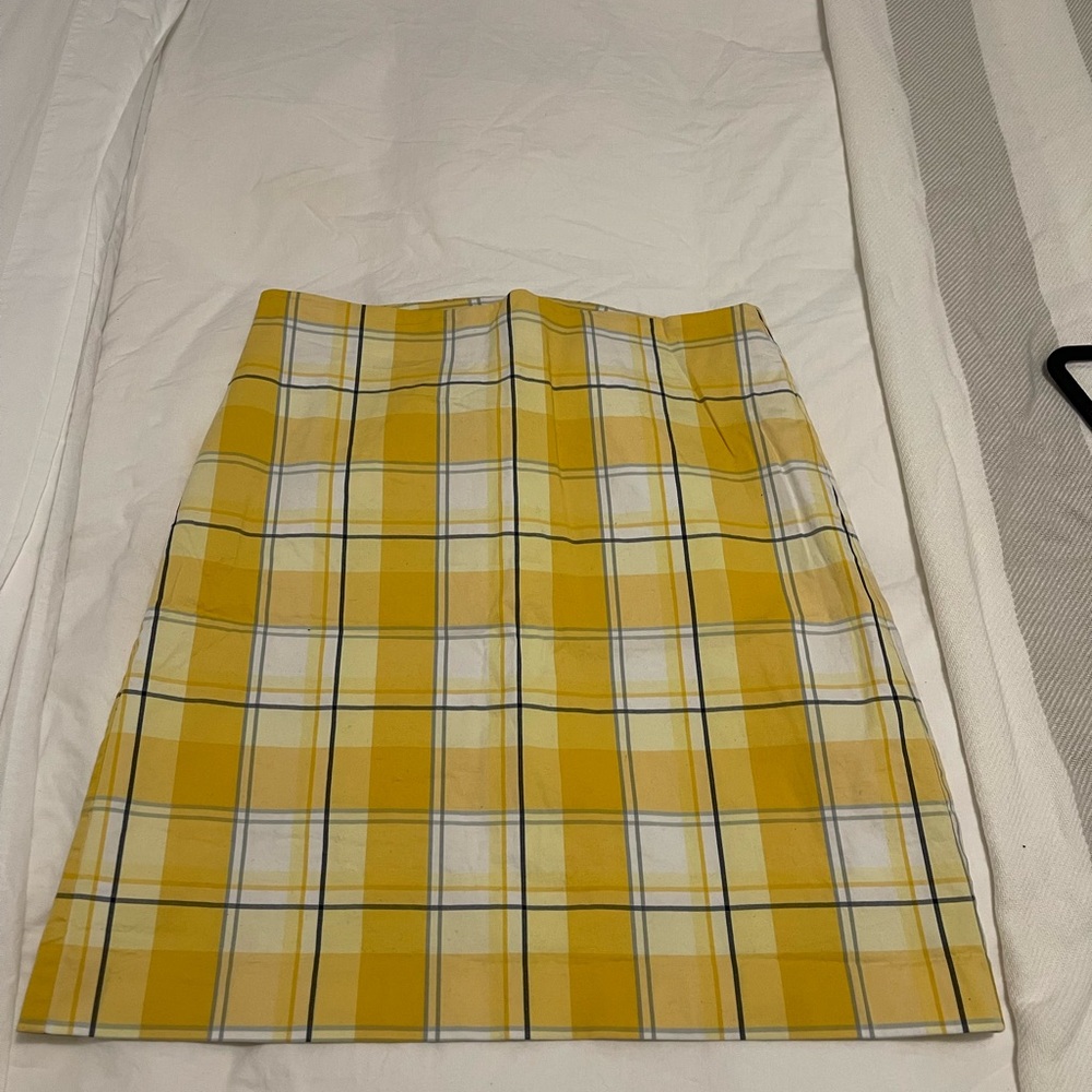 Yellow Plaid Women's Skirt